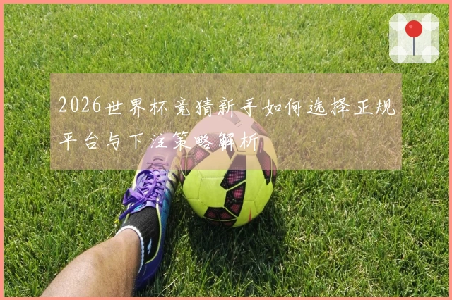 2026世界杯竞猜新手如何选择正规平台与下注策略解析